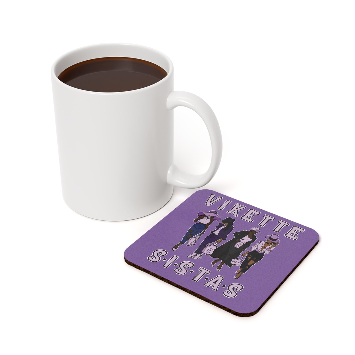 VIKETTE SISTAS Cork Back Coaster