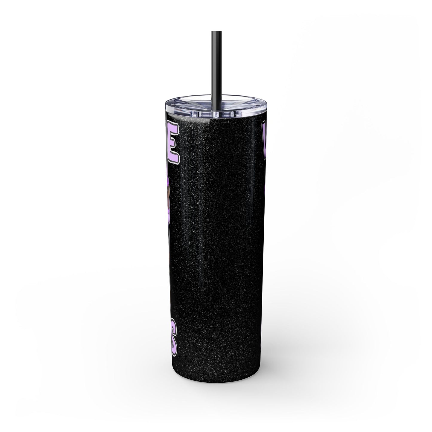 VIKETTE SISTAS - Skinny Tumbler with Straw, 20oz