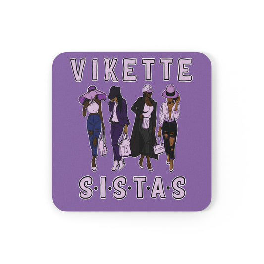 VIKETTE SISTAS Cork Back Coaster