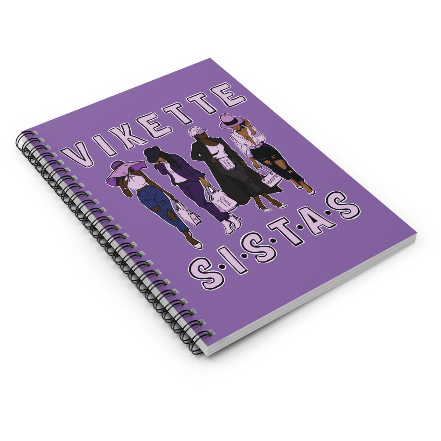 VIKETTE SISTAS Spiral Notebook - Ruled Line