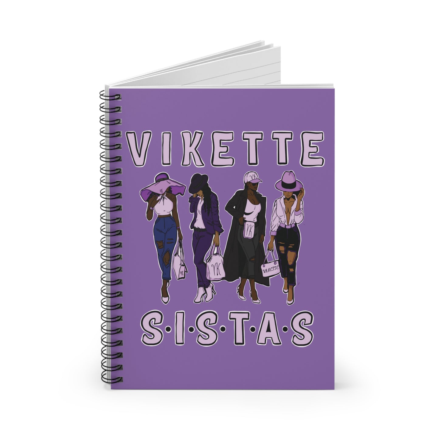 VIKETTE SISTAS Spiral Notebook - Ruled Line