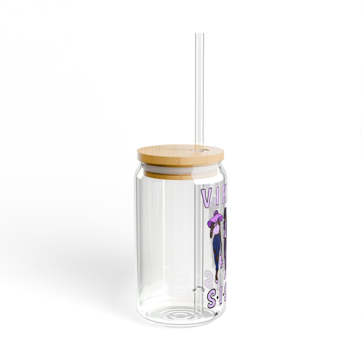 VIKETTE SISTAS Sipper Glass, 16oz