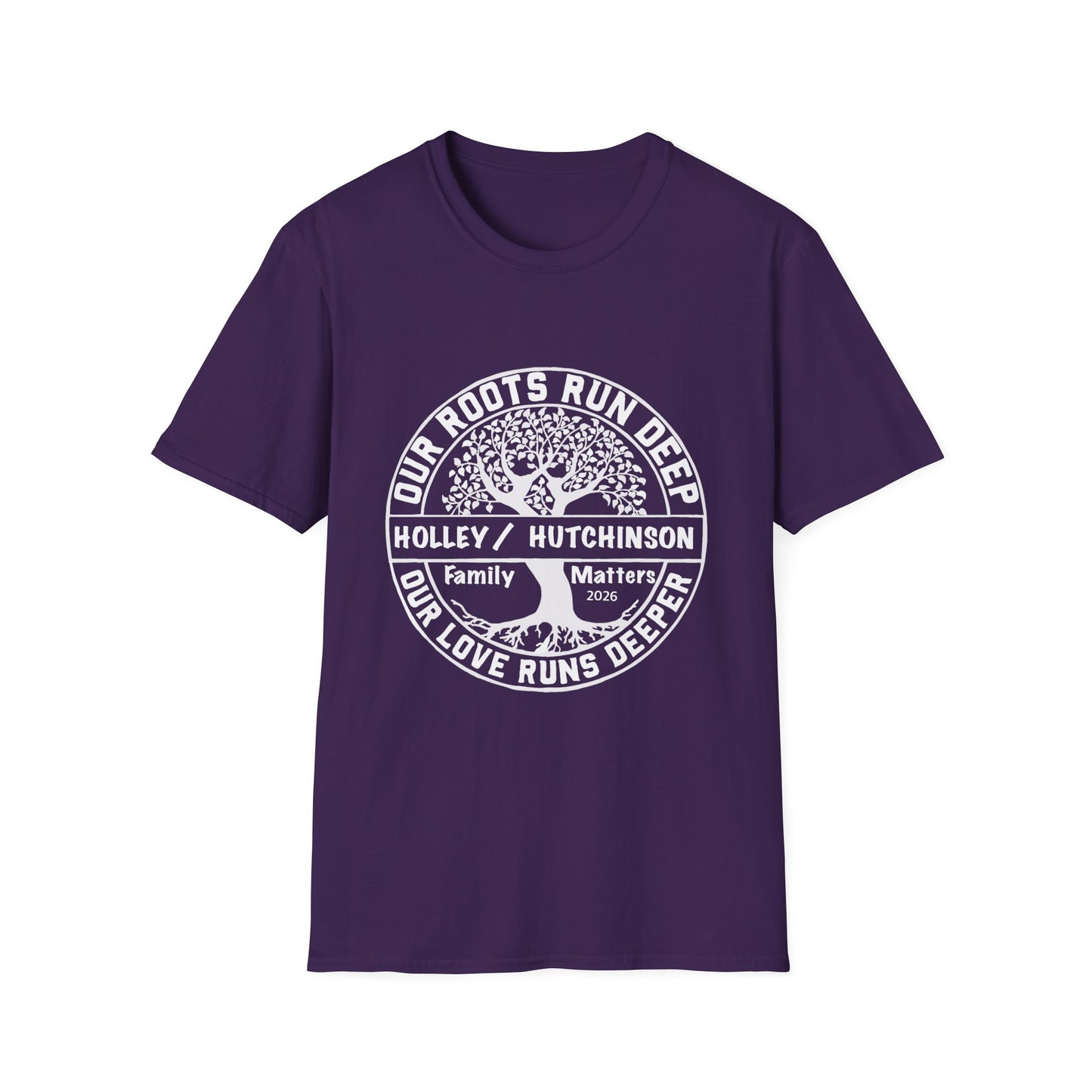 Family Roots T-Shirt — “Our Roots Run Deep” Personalized Family Tree Tee