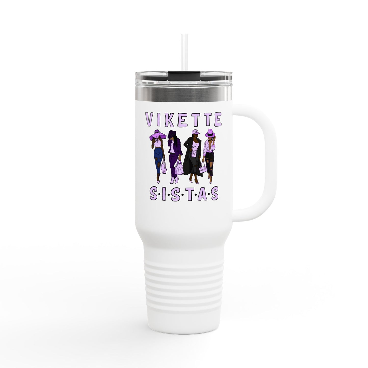 VIKETTE SISTAS - Insulated Travel Mug, 40oz