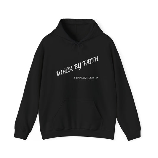 WALK BY FAITH - Unisex Heavy Blend™ Hooded Sweatshirt