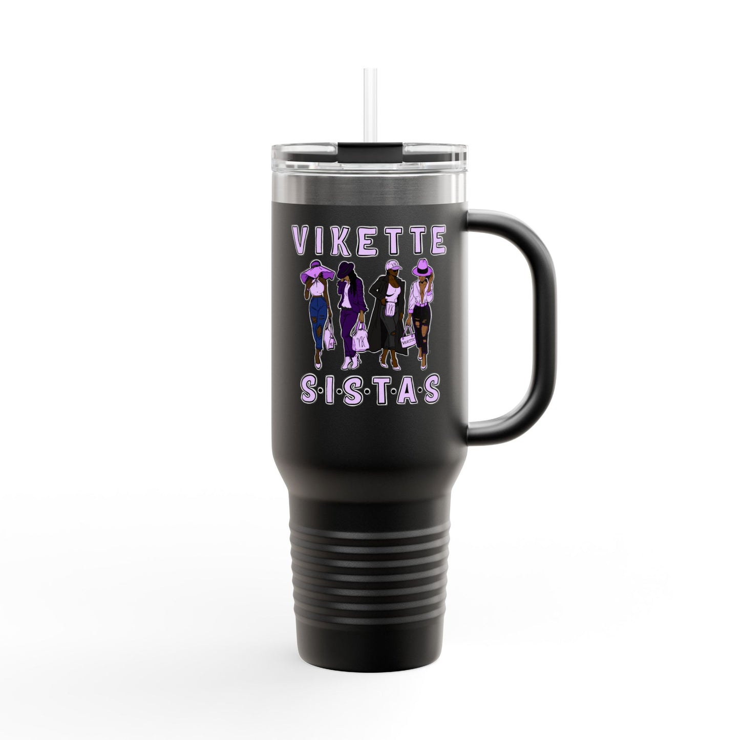 VIKETTE SISTAS - Insulated Travel Mug, 40oz